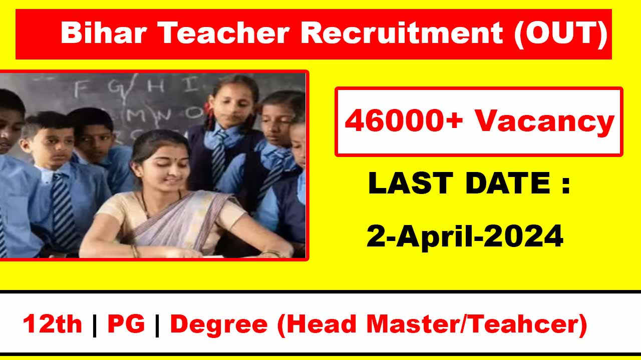 bpsc head teacher vacancy, bihar teacher vacancy 2024