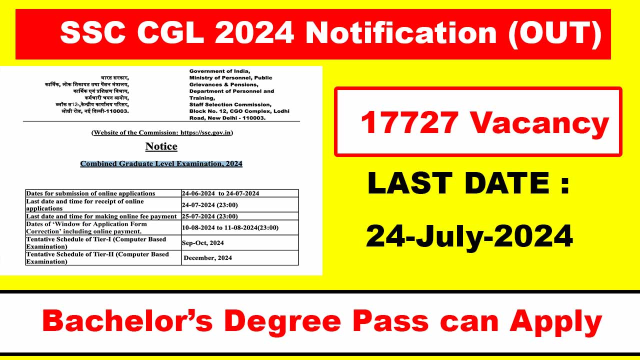 SSC CGL Recruitment 2025, CGL Notification ,Apply online for 17727 Vacancy ssc.gov.in Bihar